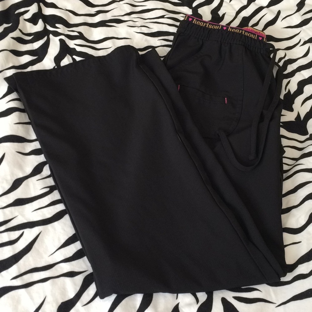 Heartsoul Black Scrub Pants
